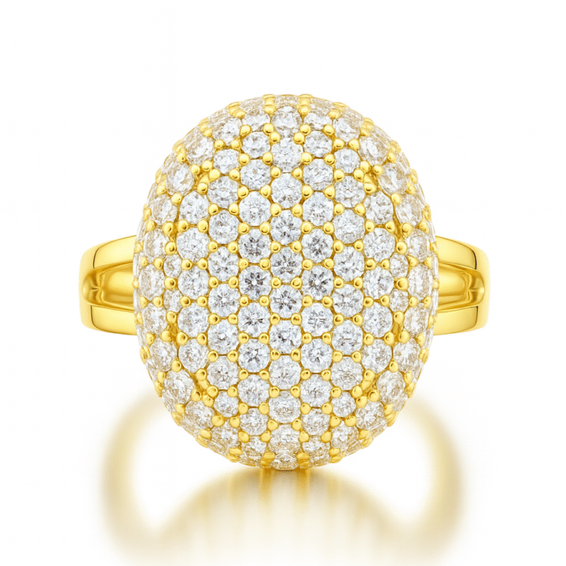 925 Sterling Silver Dome Cocktail Ring