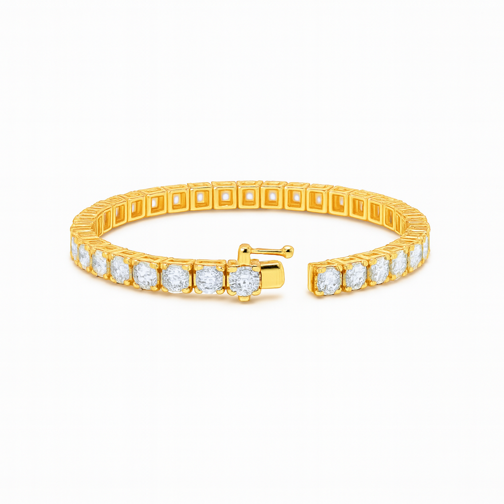 925 Sterling Silver Diamond Tennis Bracelet