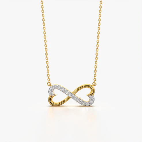 Infinity Heart Twist Necklace